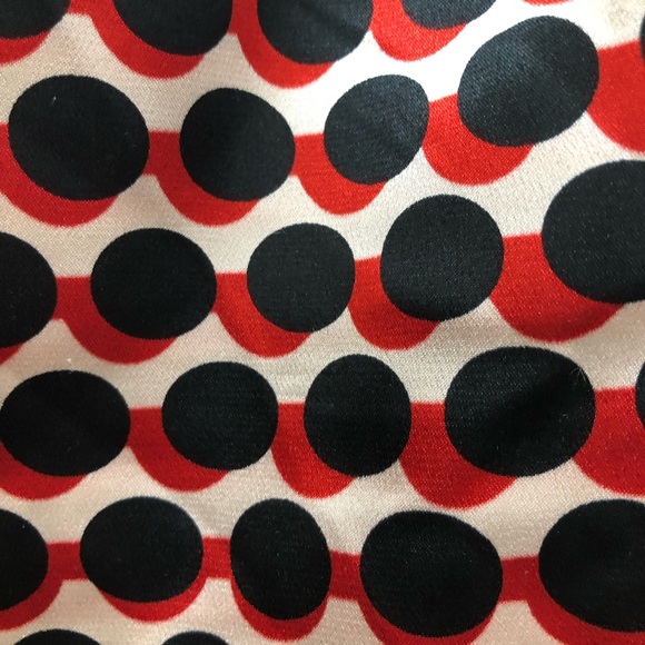 Max Studio Women's Size M Geometric Long Bell Sleeve Button Down Dress Shirt - Picture 5 of 9